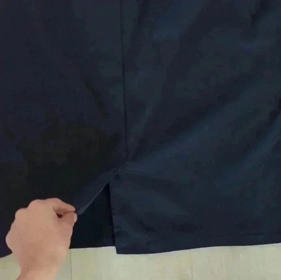 89TH & MADISON | Women's VAGABOND Navy Comfort Waist Stretchy Midi Skirt - Picture 5 of 5